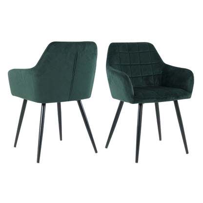 Eetkamerstoel, set van 2 groen