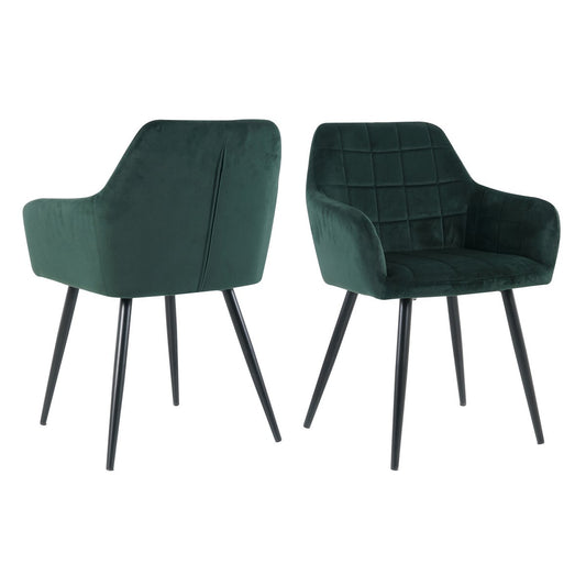 Eetkamerstoel, set van 2 groen