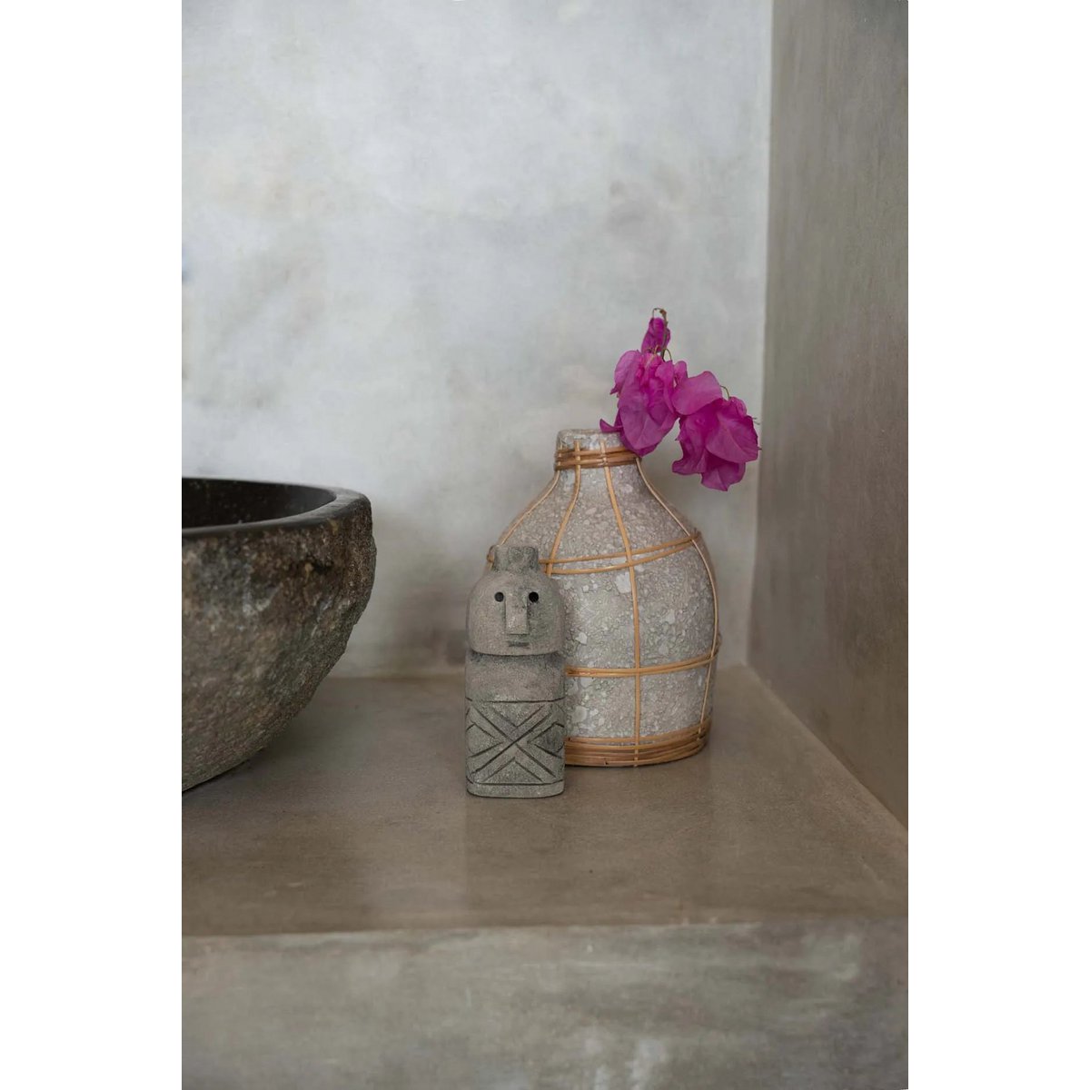 Whoopy Vaas - Beton Naturel - S