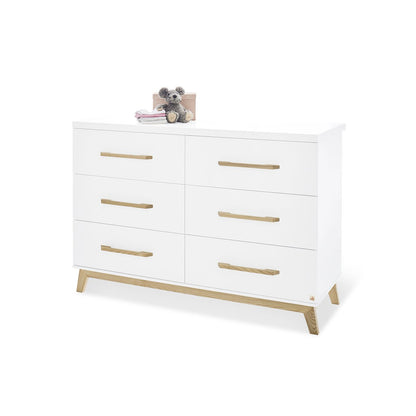 Set 'Riva' extra breed, incl. wandplank 3 delen: ledikant, extra brede commode, wandplank