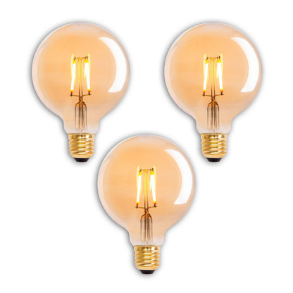 Set van 3 LED-lampen Fitting E27 4 Watt
