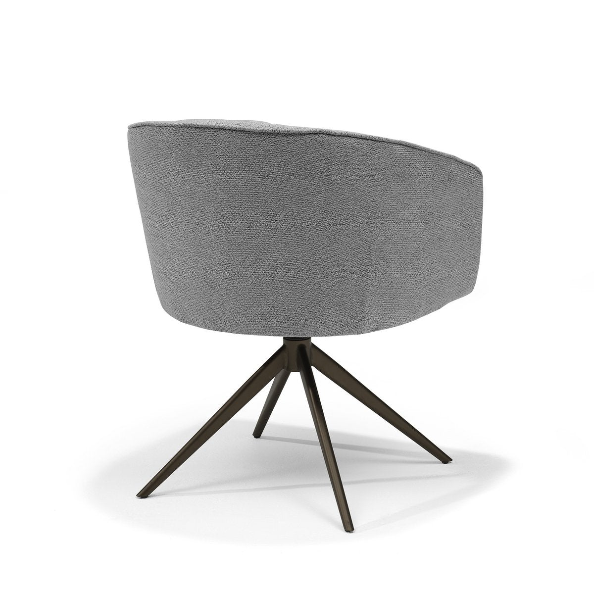 Cocoon armstoel Stof Sahara Grey - 360 Draaibaar frame Anodic Brown