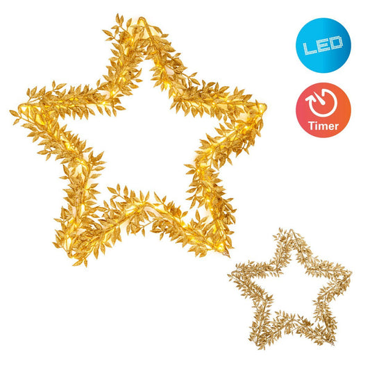 Ster Goud met LED 50 cm