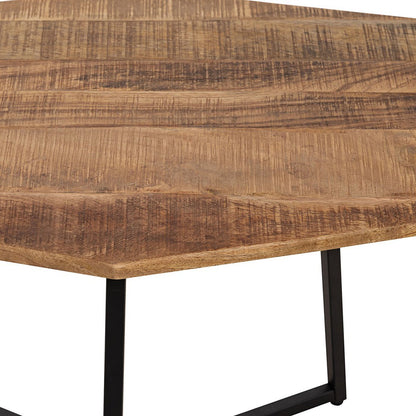 Salontafel mangohout met metalen frame
