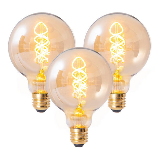 LED-lamp "Dilly" set van 3 E27 5W dimbaar