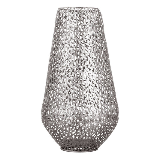 Metalen vloerlantaarn "Purley" antiek zilver