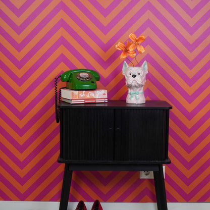 Vaas hond roze/mint
