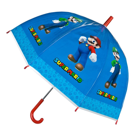Super Mario Kinderparaplu 69 cm Blauw