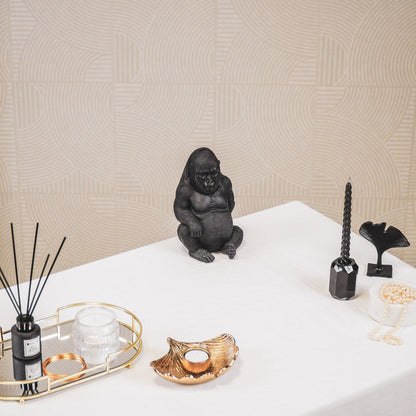 Ornament Gorilla Zwart