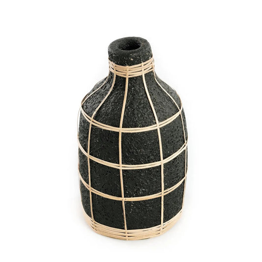 Whoopy Vaas - Zwart Naturel - L