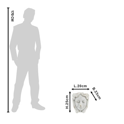 Bloempot Hoofd 20x23x25 cm