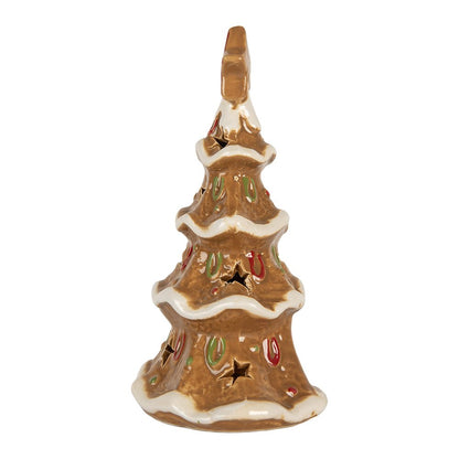 Waxinelichthouder kerstboom 11x8x17 cm
