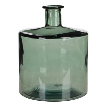 Guan Fles Vaas - H26 x Ø21 cm - Groen