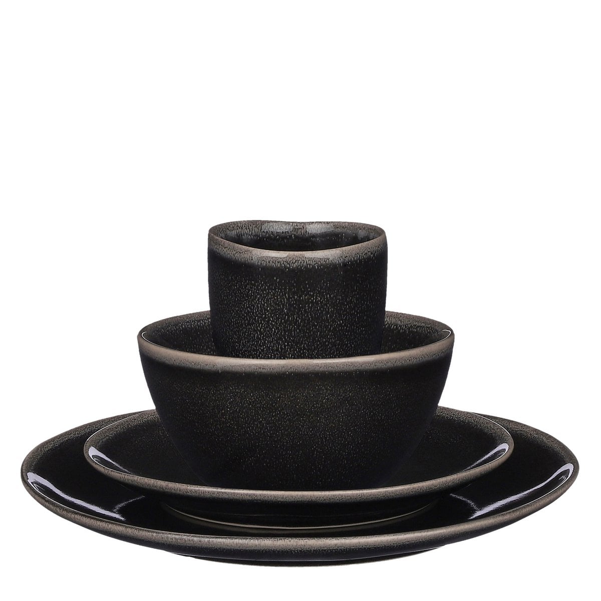 Tabo Serviesset 4 Persoons - Zwart
