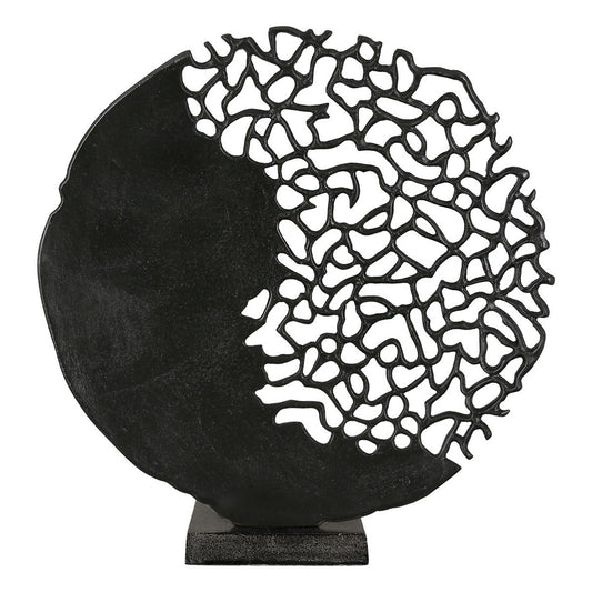 Aluminium sculptuur "Osaka" zwart H.44cm