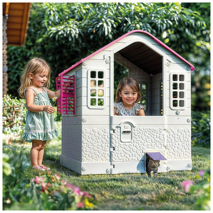 Dolu Speelhuis Wit/Roze 109X95X87.5Cm