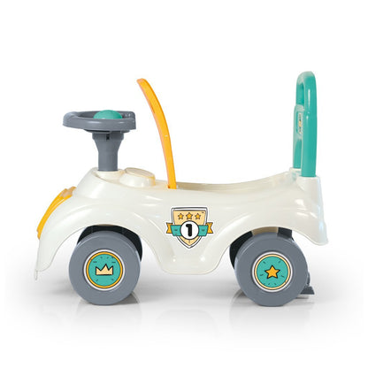 Dolu Loopauto Met Toeter Wit/Groen/Geel 47X37X20.5Cm