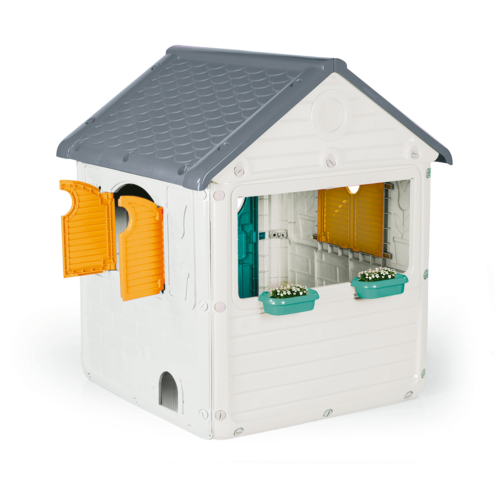 Dolu Speelhuis Wit/Grijs/Blauw 122.5X110X104Cm