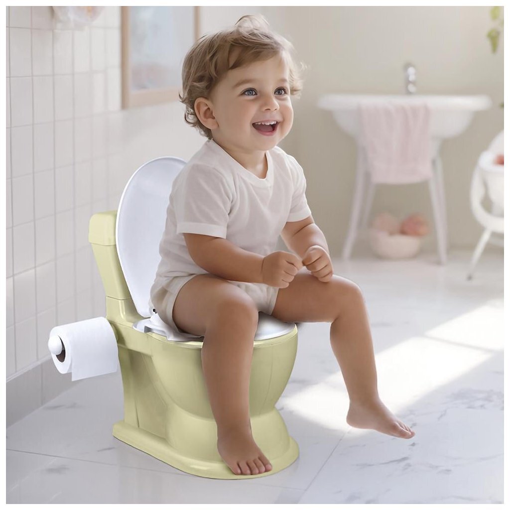 Dolu WC Plaspotje + Licht en Geluid Pastelgroen