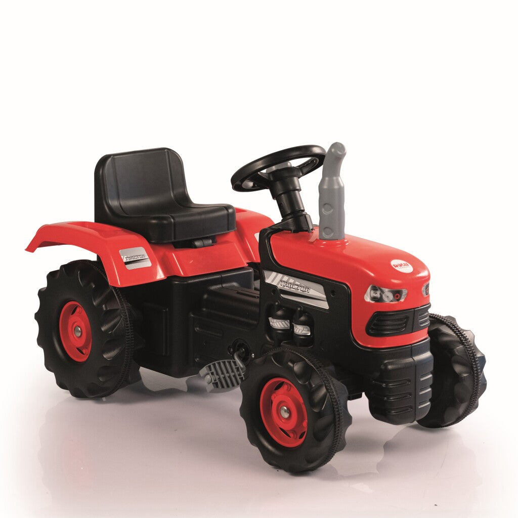 Dolu Traptractor Met Claxon Rood/Zwart