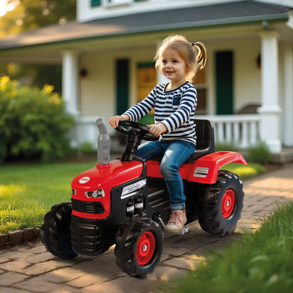 Dolu Traptractor Met Claxon Rood/Zwart