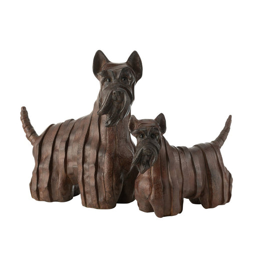 J-Line Schotse Terrier Hond Modern Resine Bruin Large