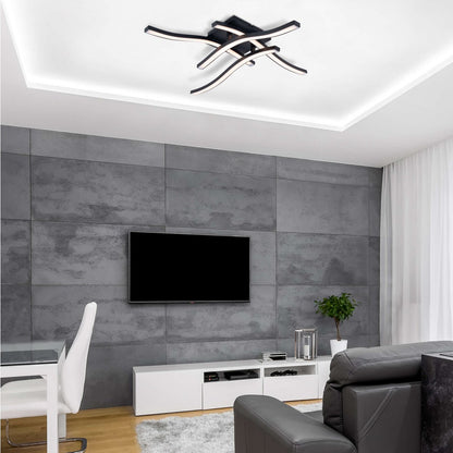 Wand/plafondlamp "Onda" LED lengte 45 x 45 cm