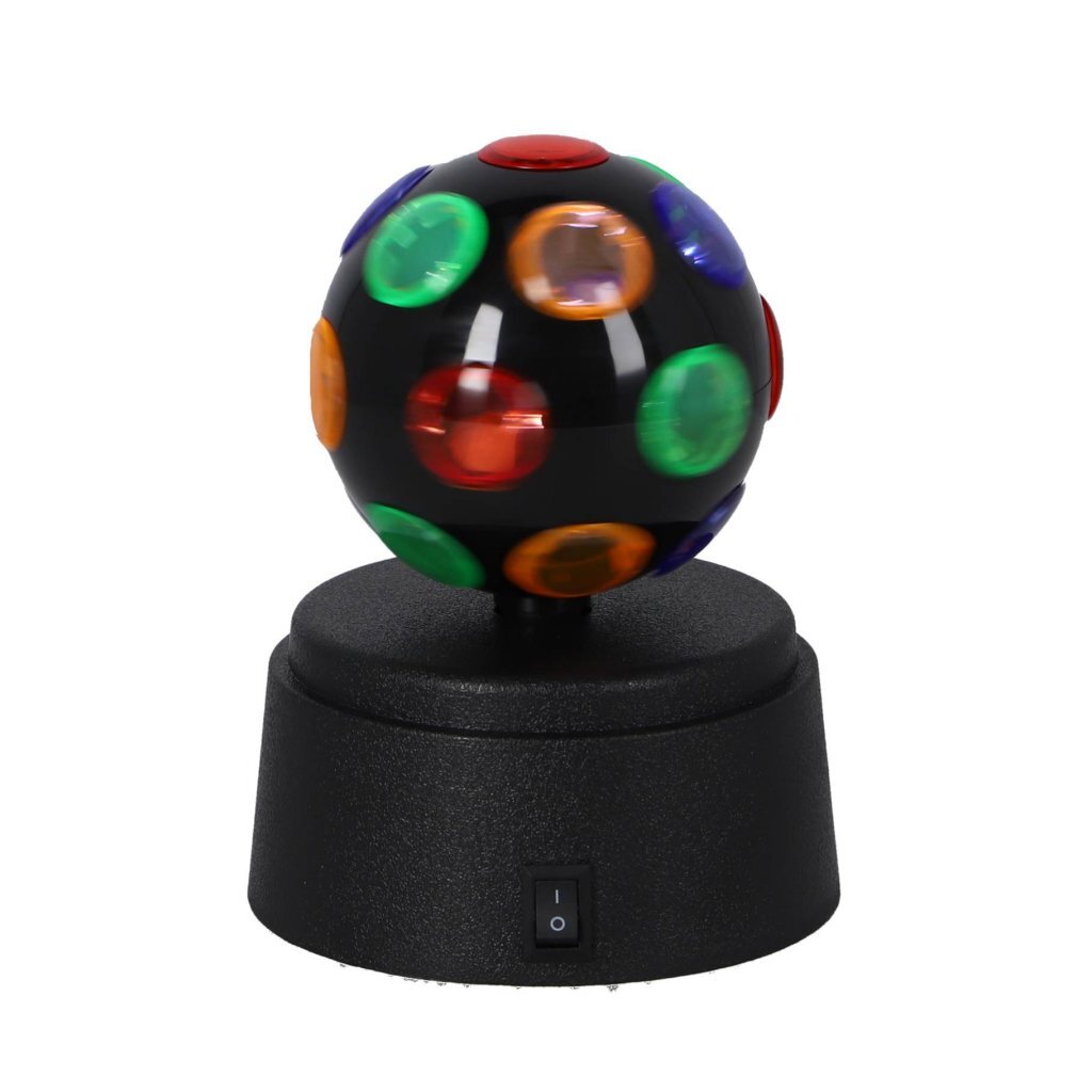 LED Mini Disco Bal Zwart