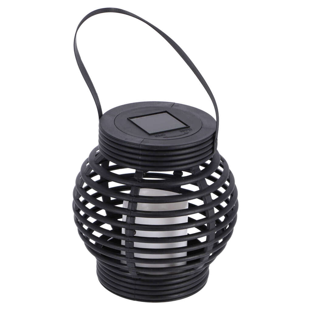 Grundig Solar LED Lantaarn 15x16 cm Zwart