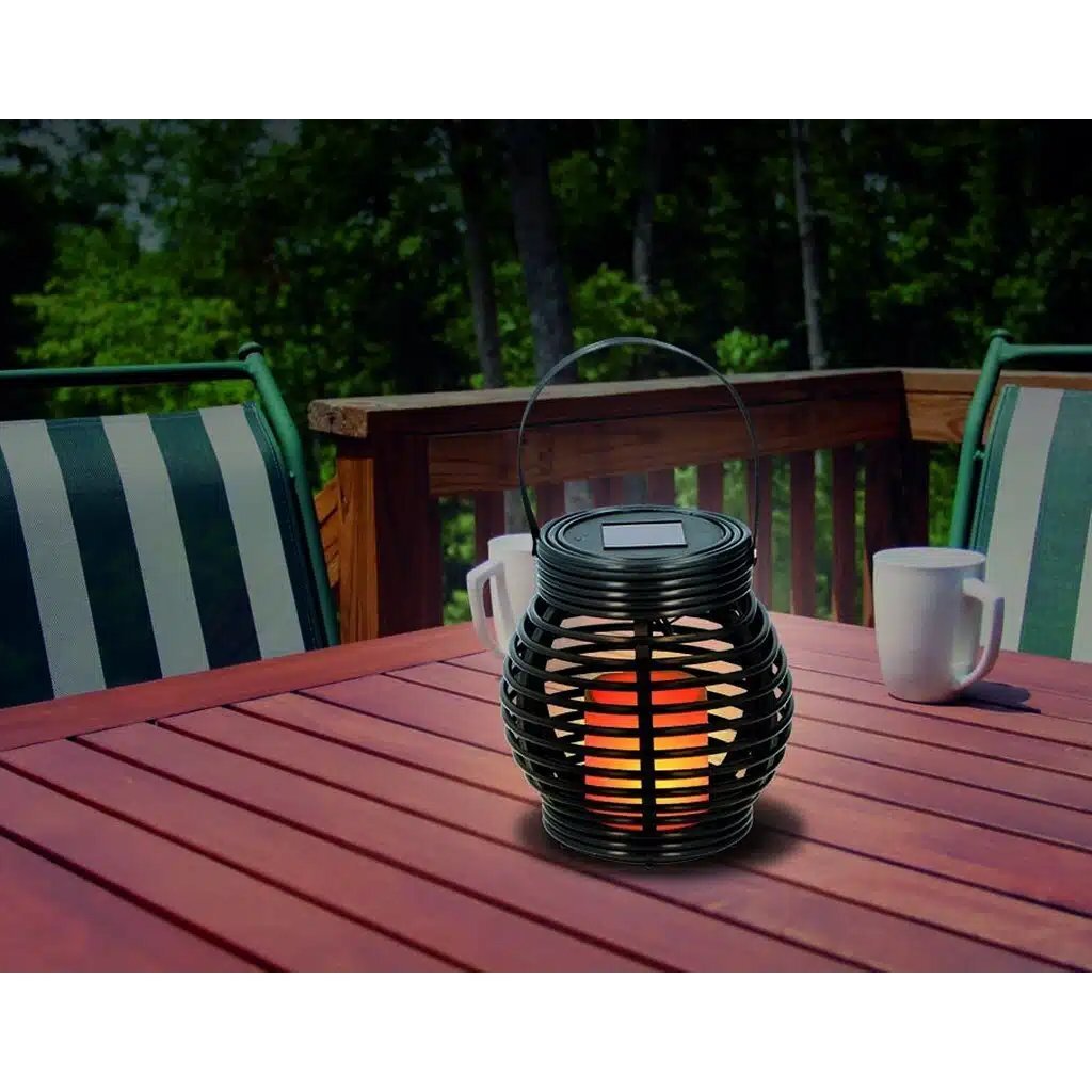 Grundig Solar LED Lantaarn 15x16 cm Zwart