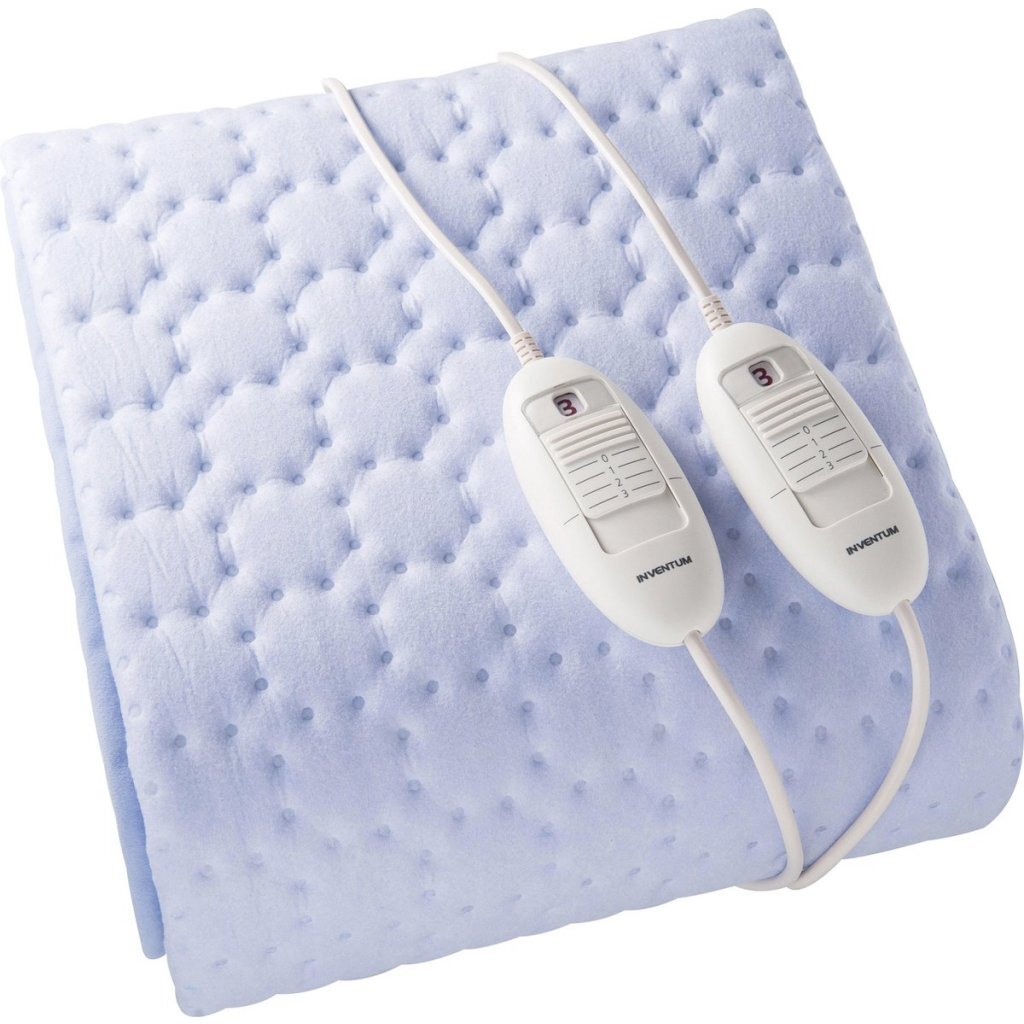 Inventum HN5211L 2 Persoons Elektrische Deken 150x140 cm Lichtblauw/Fleece