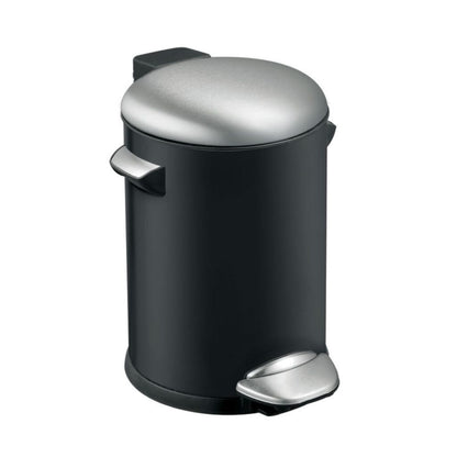Eko Vepa Bins Belle Deluxe Pedaalemmer 3L Zwart/Zilver