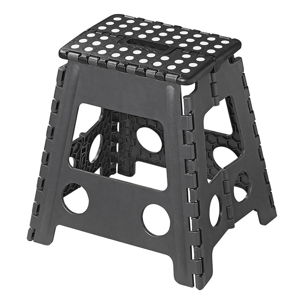 Proplus Opvouwbaar Krukje 29X21.5X39.5 Cm Zwart