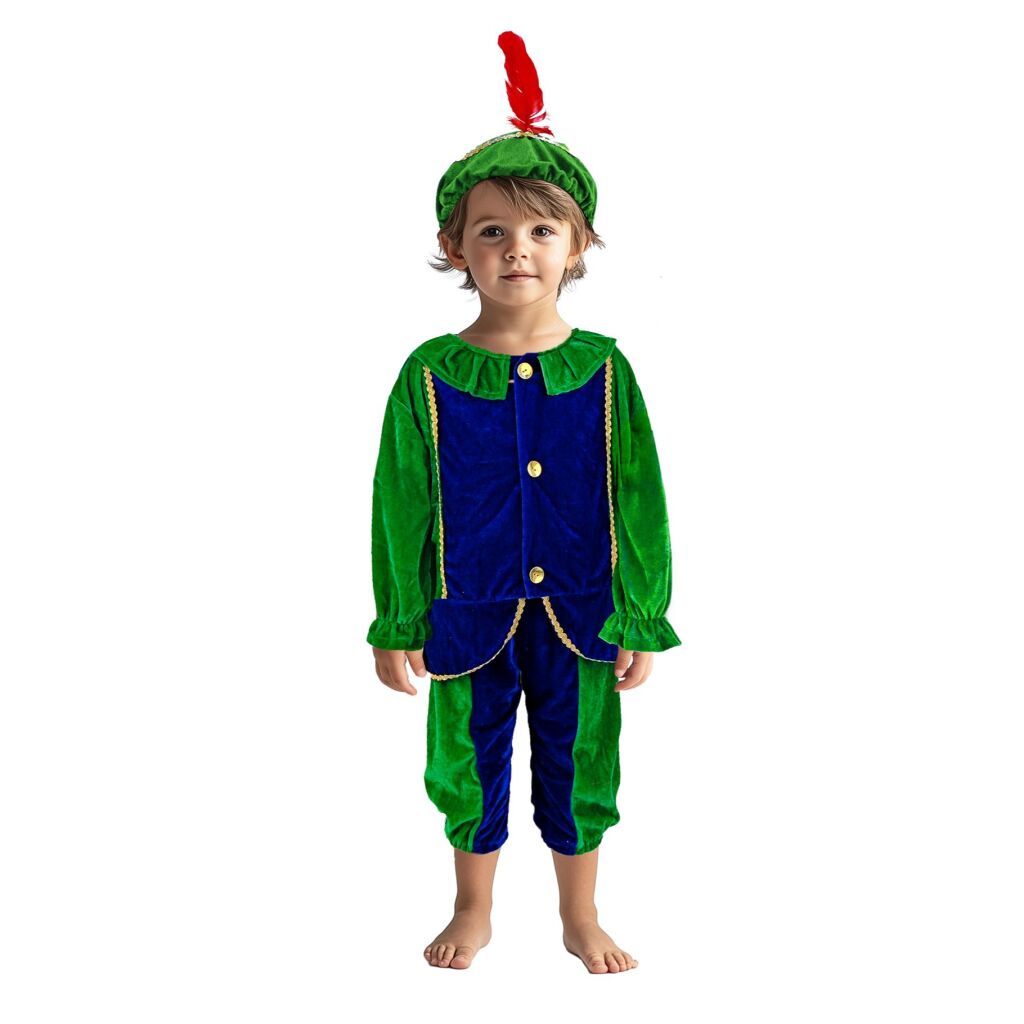 Overige Merken Pietenpak 98-104 Groen/Blauw