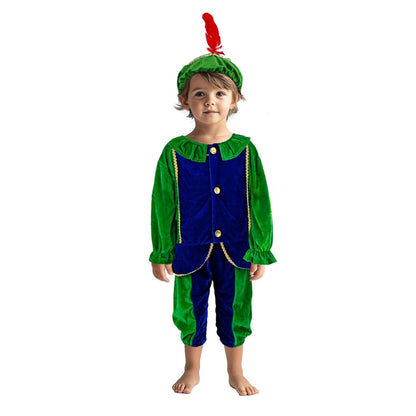 Pietenpak 110-116 Groen/Blauw