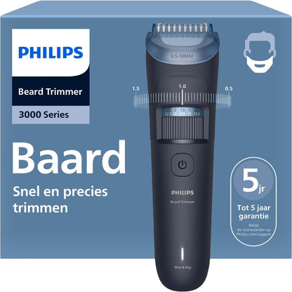 Philips BT3665/15 Tondeuse Zwart/Blauw