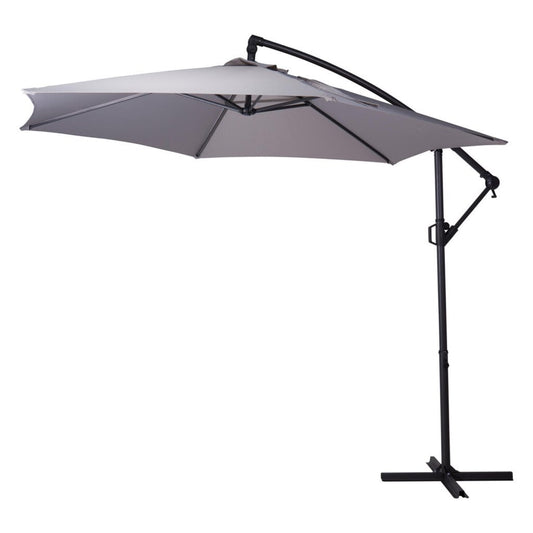 Overige Merken Hangende Parasol 300 Cm Grijs