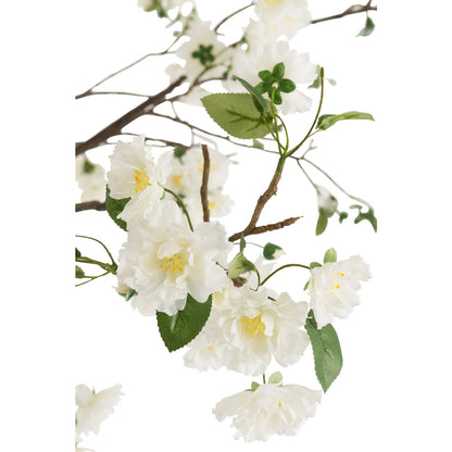 J-Line Bloesemboom Plastiek Wit/Bruin Extra Large
