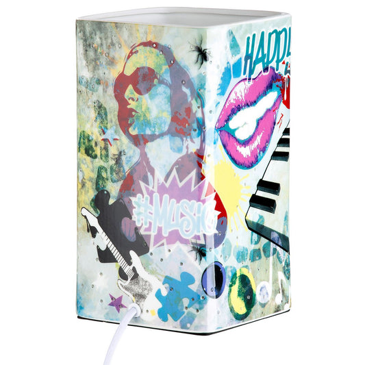 Porseleinen lamp "Street Art"