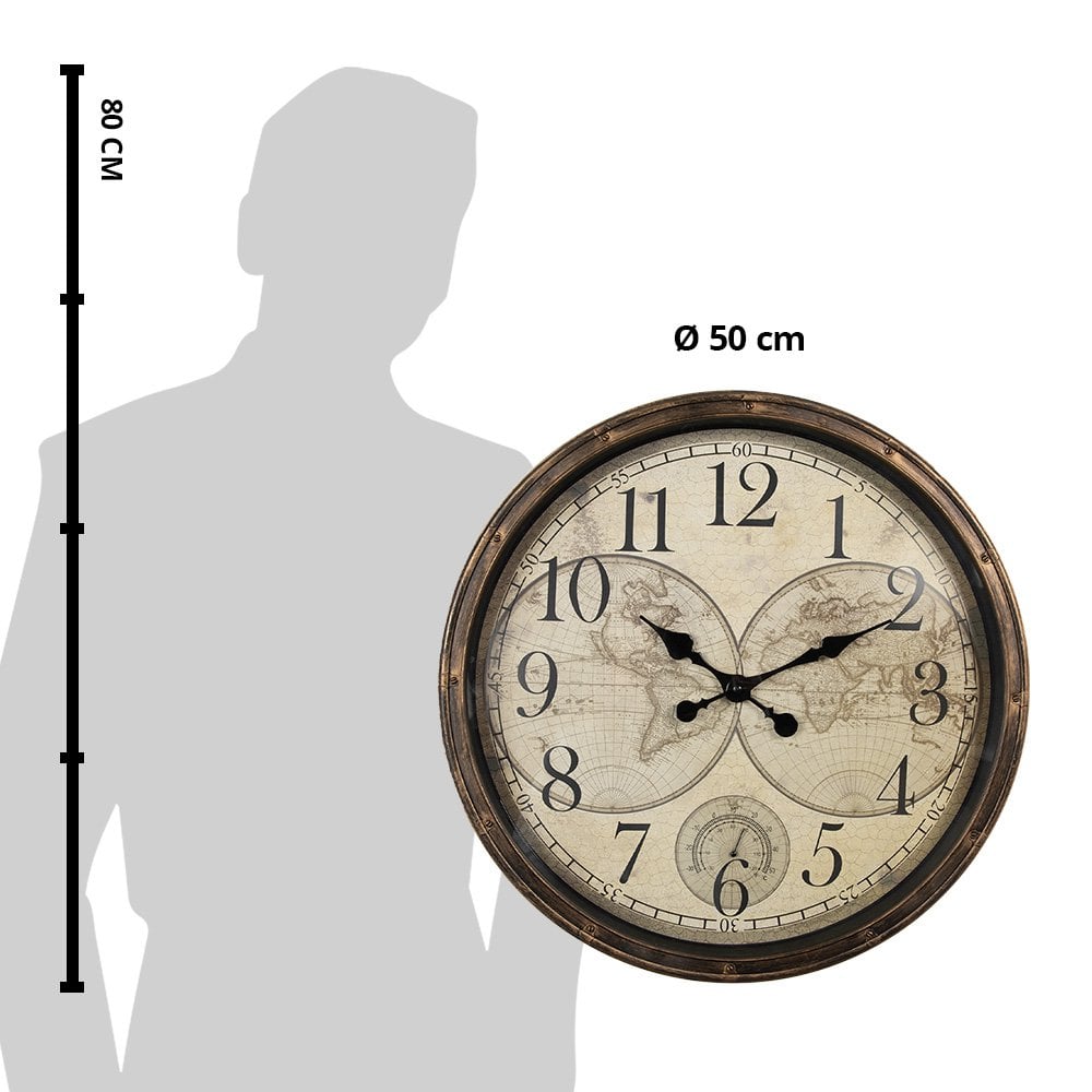 Wandklok Ø 50x5 cm / 1xAA