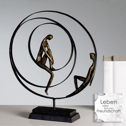 Sculptuur "Patience" bronskleurig H41cm
