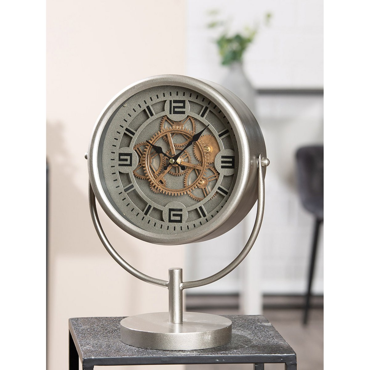 Vloer/tafelklok Pelli H.38 cm