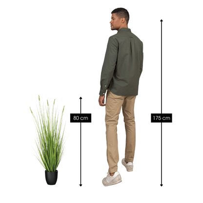 Kunstplant Siergras Wit Ø25cm x H80cm