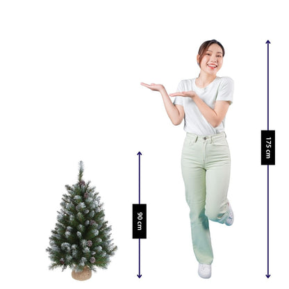 Kunstkerstboom Empress H90 x Ø71cm Groen