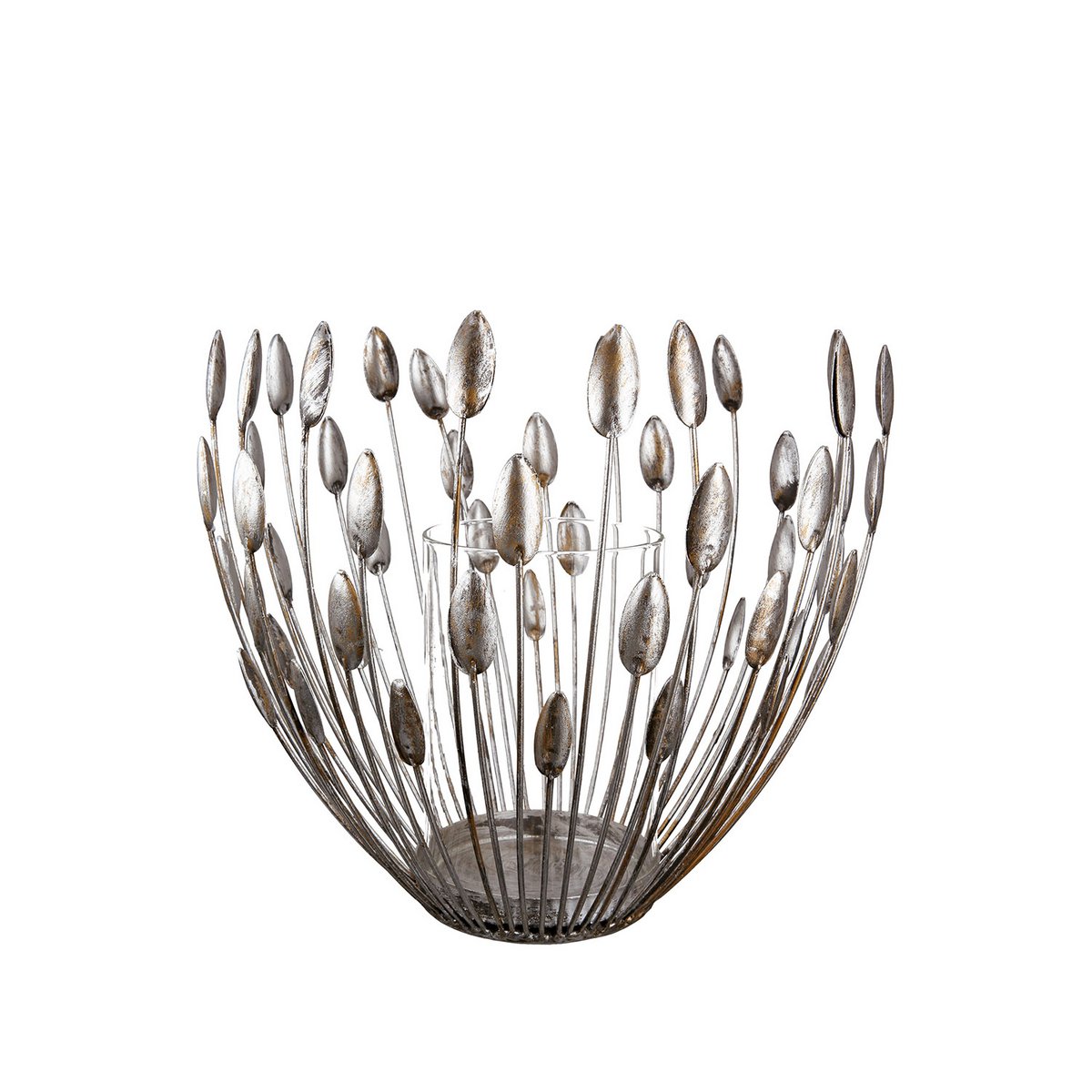 Metalen lantaarn "Trevi" antiek zilver