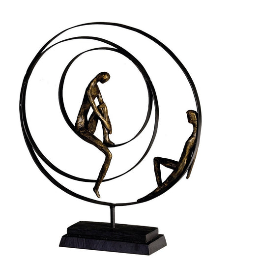 Sculptuur "Patience" bronskleurig H41cm