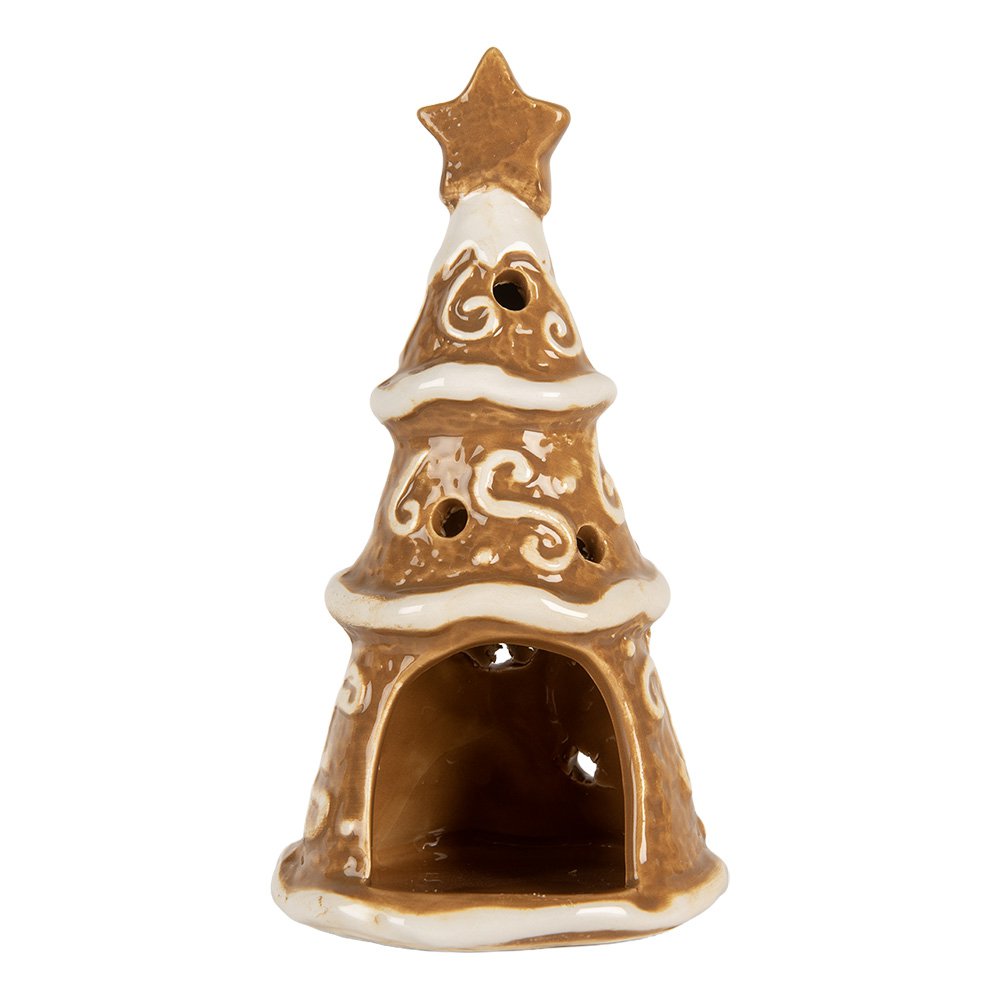 Waxinelichthouder kerstboom Ø 8x15 cm