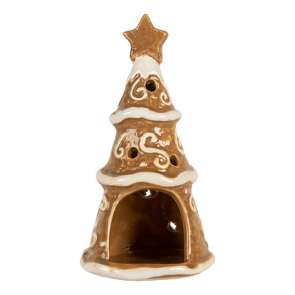 Waxinelichthouder kerstboom Ø 8x15 cm