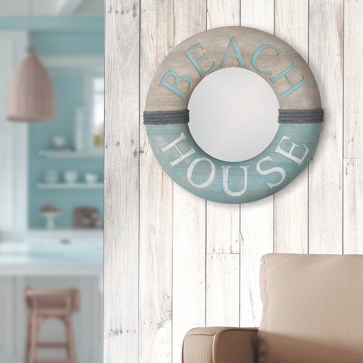 Spiegel "Beach House" H 45 cm