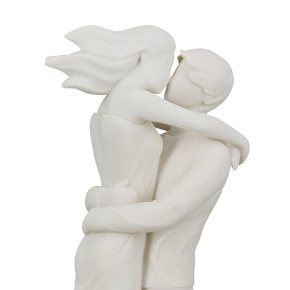 Figuur "Paar in de wind" H. 30,5 cm